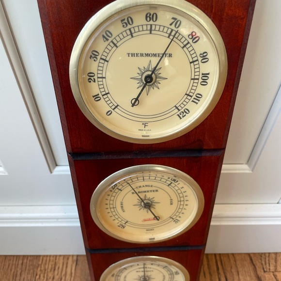 Other Vintage Sunbeam Weather Station Thermometer Barometer Humidity Usa Poshmark